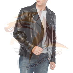 Fashionable Style Outdoor Wear Unique Design <b>Men</b> <b>Leather</b> <b>Jacket</b> Heavyweight Regular Size <b>Men</b> <b>Leather</b> <b>Jacket</b> - Product Image 4
