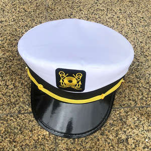 Gorras de Capitán de Yate Blancas con Bordado Personalizado Dorado, al por Mayor, para Promoción - Product Image 3