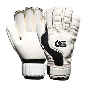 White Football Goalkeeper Gloves Breathable PVC Palm Waterproof Adjustable Wrist <b>Strap</b> <b>Finger</b> Protection Non Slip Training - Product Image 6