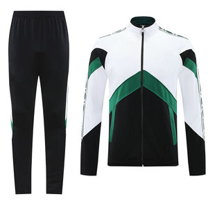 Conjunto Deportivo de Hombre con Capucha 2 en 1, Chaqueta y Pantalón de Forro Polar con Estampado de Leopardo/Personajes, Ropa Deportiva con Cierre Completo para Gimnasio y Running, Uso Casual - Product Image 1