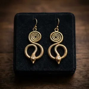 Pendientes Grandes con Forma de Serpiente para Halloween, Estilo Gótico, Personalizados, a la Moda, para Mujer, Joyería Rock, Regalo - Product Image 1