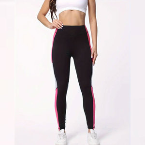 High Quality Wholesale Nylon Spandex Vintage Style Mid Waist Breathable Seamless Ankle-Length Yoga <b>Leggings</b> Set for <b>Women</b> - Product Image 2