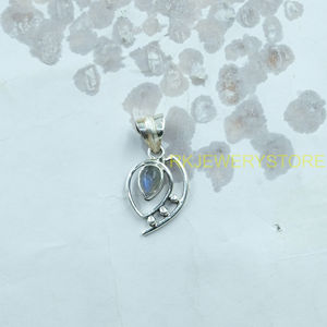 Collier pendentif en labradorite bleue, pierre précieuse, argent sterling 925, pendentif statement, bijoux en labradorite, cadeau pour femme - Product Image 6