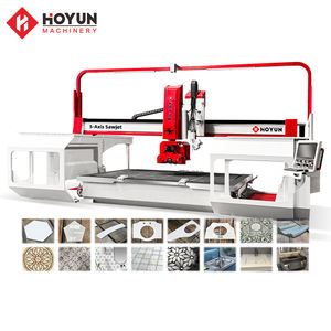 Machine de découpe à jet de pierre Hongyi pour comptoirs de cuisine, marbre, granit, dalles de pierre frittée, découpe de vasques, profilage des bords, CNC - Product Image 1