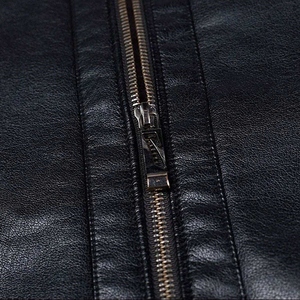 Veste d'hiver en cuir d'agneau véritable pour homme, élégante, de haute qualité, en cuir de vachette premium, marron - Product Image 6