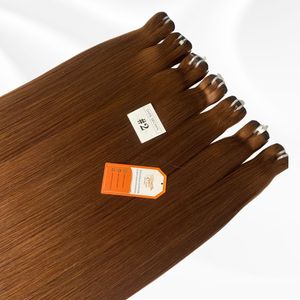 Extensiones de cabello humano vietnamita crudo más vendido Extensiones de cabello de trama de máquina doble Varios colores de longitud completa para venta al por mayor - Product Image 5