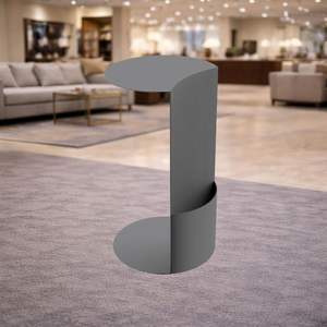 Mesa de Centro Moderna en Forma de C, de Metal Curvado, Duradera, Minimalista, Escultural, para Sala de Estar - Product Image 3