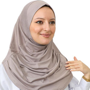 Écharpe Hijab Femme Couleur Unie de Haute Qualité, Faible MOQ, Vêtement Musulman Respirant, Hijab en Mousseline pour Femme - Product Image 4
