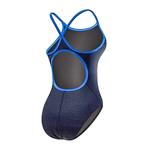 Maillot de bain une pièce pour femme, bretelles spaghetti, col rond, UPF50+, séchage rapide, motif uni, 2 mm d'épaisseur, Spandex/Polyester, lavage en machine - Product Image 2