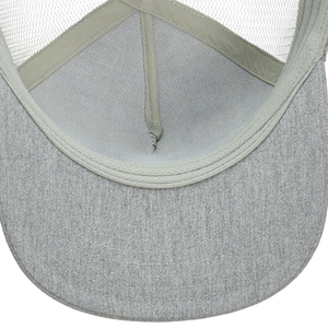 Casquette Trucker en Denim Gris Maille, 6 Panneaux, Ajustable, 100% Polyester, Couleur Unie, Chapeau Décontracté avec Patch Avant, Unisexe Adulte 56-58cm - Product Image 5