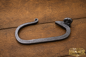 Gancho de Pared de Hierro Forjado a Mano con Cabeza de Carnero, Resistente, Estilo Rústico, para Colgar Abrigos, Decoración para Entrada de Casa de Campo - Product Image 3