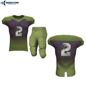 Uniforme de football américain personnalisable en spandex/polyester avec manches courtes, respirant, séchage rapide, UPF 50, évacuation de l'humidité - Product Image 6