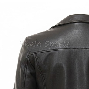 Classic Quilted Shoulder Short Leather <b>Jacket</b> for Women Genuine <b>Sheepskin</b> Soft Feel Outerwear Leather <b>Jacket</b> - Product Image 6
