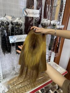 Mélange de couleurs, cheveux humains 100% naturels vietnamiens, super double drawn, lisses comme des baguettes, à clipser, perméables à la teinture, pour femmes noires, toutes les couleurs - Product Image 5