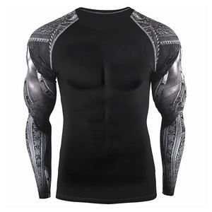 Ropa Deportiva de Primera Calidad, Unisex, Rashguard para MMA, Anti-UV, Transpirable, Colores/Logotipo Personalizados, Mangas Largas, Última Tendencia - Product Image 1