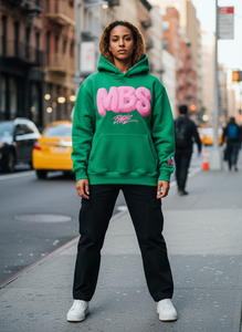 Sudadera con Capucha de Algodón Grueso con Estampado 3D Personalizado, Unisex, Estilo Urbano, Oversize, de Alta Calidad, Verde, con Forro Polar - Product Image 4