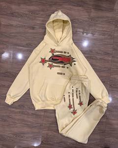 Custom Men Graphic Hoodie Sweatpants <b>Set</b> Streetwear Tracksuit Manufacturer - Product Image 1