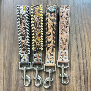 Nouvelle laisse de trafic de conception de tournesol en cuir usiné à la main de luxe de qualité supérieure laisse pour chien en cuir véritable confortable pour l'entraînement et la marche - Product Image 6