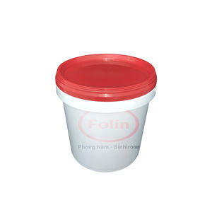 Seau à peinture en plastique PP transparent Folin FL-1-TM-01-1 avec logo personnalisé, usage industriel, certifié ISO 9001, sérigraphié, 1 litre - Product Image 4