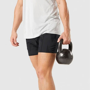Shorts de sport décontractés pour hommes, design personnalisé, coupe confortable, tissu à séchage rapide, entraînement, fitness, course à pied, vêtements de sport - Product Image 4