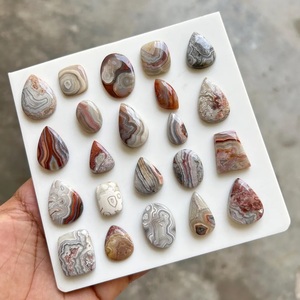 พลอยอะเกตธรรมชาติแบบ Crazy Lace ขายส่งแบบ Cabochon สำหรับทำเครื่องประดับ - Product Image 2