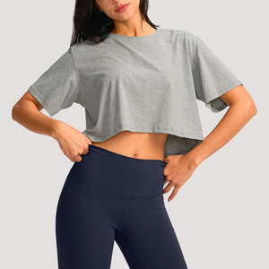 Womens Sports Tops With Custom Embroidery Athletic Gym Shirts OEM Manufacturing Pakistan Export Supply - Product Image 3