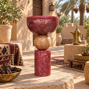 Brûleur à Bakhoor en bois de résine solide avec acier inoxydable |   Porte-encens Oud Arabe Mabkhara pour la maison, l'hôtel, la décoration du Majlis, coffret cadeau - Product Image 3