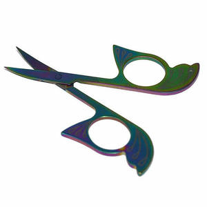 High Quality Curved Stainless Steel Sharp Eyelash Extension <b>Scissors</b> for Manicure and Cuticle Use - Product Image 6