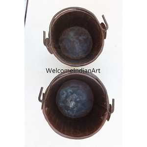 Cubo y bañera de hierro antiguo modelo 1 De INDIAN CRAFTS STORE-Elegantes suministros de jardín - Product Image 3