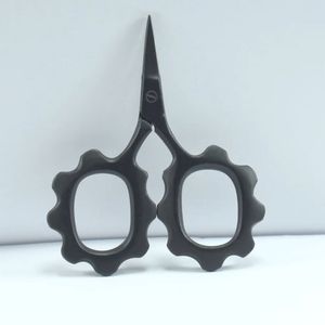Mini ciseaux à broder mignons en forme de fleur, en acier inoxydable, pour droitiers, à 30 dents, pour la coupe des cheveux, pour les amateurs de bricolage - Product Image 1