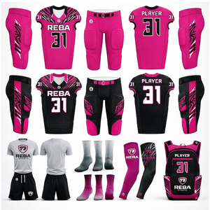 Custom American Football Uniform Kit Reba Sports Sublimated Jersey Pants <b>Socks</b> Complete Team Package - Product Image 4