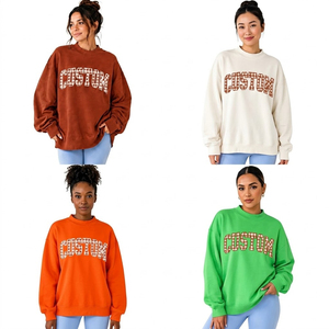 Sudadera Personalizada con Letras Universitarias, Cuello Redondo, Texto Personalizado, Estilo Vintage, Proveedor de Ropa - Product Image 5