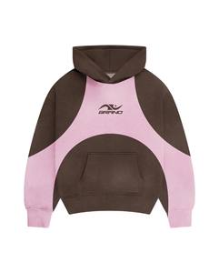 Multi Color Block BRAND Cropped <b>Zip</b> Hoodie Wide Pants Set | Oversized Colorblock Streetwear Matching Set OEM Private Label - Product Image 3