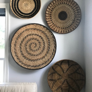 Vietnam Woven Round Wall Art Luxury Modern Seagrass <b>Basket</b> Bamboo Wall <b>Hanging</b> Rattan Wall <b>Basket</b> Decor Home <b>Indoor</b> Straw Plates - Product Image 5