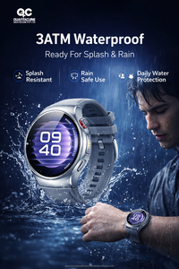 สมาร์ทวอทช์ 2025 QC BT10 หน้าจอ 1.51 นิ้ว พร้อมระบบ HealthcareAI Chat, NFC, GPS, เข็มทิศ, ไฟฉาย, โทรผ่านบลูทูธ, กันน้ำ 3ATM, ฟิตเนสแทรคเกอร์ 5 Max - Product Image 4