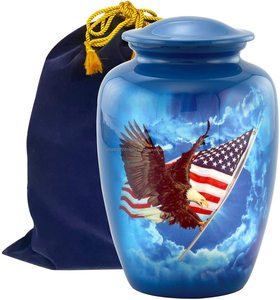 Urna de cremación de aluminio personalizada al por mayor de alta calidad para cenizas humanas urnas de cremación de recuerdo personalizadas de Metal para cenizas de mascotas - Product Image 2