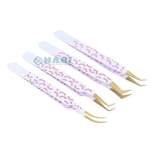 Kit de 5 pinces à épiler en acier inoxydable de 5,0 pouces, à pointes droites recouvertes de papier, antistatiques et durables pour la manucure - Product Image 6