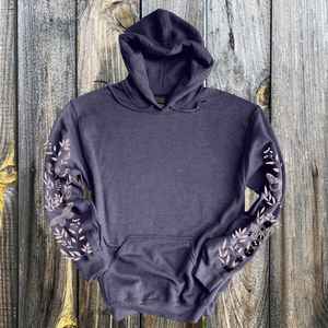 Sudadera con Capucha Oversize de Felpa 100% Algodón, Suave y Cálida, con Detalle de Lentejuelas y Bordado 3D, Estilo Casual de Otoño - Product Image 1