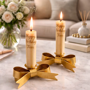 Velas Personalizadas Cónicas con Nombre para Cumpleaños, de Parafina y Cera de Soya, con Aroma a Rosas, sin Humo, para Decoración de Pasteles, Mesa, Halloween - Product Image 1