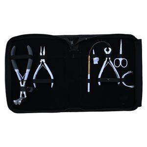 Professional Hair Extension Tool Kit with <b>Tape</b>-In Press Plier Loop Thread Keratin Bond Cutter <b>Micro</b> Beads Crimper Tool - Product Image 1