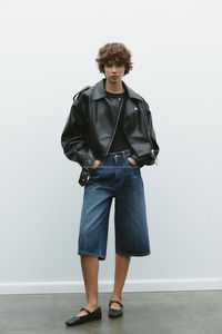 Chaqueta Universitaria de Mujer, Nueva Moda, Manga Larga de Cuero, Diseño de Flocado, Bordado, Bolsillo, Transpirable, Tejida, Venta al por Mayor - Product Image 3