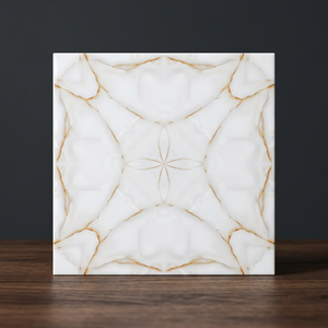 Azulejos de Porcelana Brillante Vistaar Marrón Mármol de 60x60cm, Pulido Digital, para Pisos Interiores, Premium, 8mm, Garantía de por Vida - Product Image 3