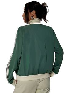 เสื้อแจ็คเก็ตเบสบอลสไตล์วินเทจทรงหลวม คอปกพับ แขนยาว ผ้าฟลีซ ดีไซน์สองด้าน สำหรับฤดูหนาว ขายส่ง - Product Image 5