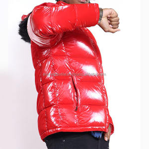 Custom Winter Fashion Men's Eco-Friendly Windproof Puffer Jacket with Stand Collar Warm & Comfortable - Product Image 3