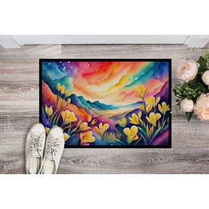 Freesia-Colored <b>Indoor</b>/Outdoor Non-Slip <b>Washable</b> Low Pile <b>Door</b> <b>Mat</b> 24H X 36W for Entryway or Front <b>Door</b> - Product Image 2