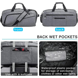 Wholesale Outdoor Dry Wet Separation Travel Fashionable Oxford Durable Customise Travel Duffle <b>Bags</b> - Product Image 6