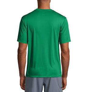 เสื้อยืดผู้ชายคุณภาพสูง ผ้าฝ้ายถัก 100% สวมใส่สบาย ดีไซน์ล่าสุด ระบายอากาศได้ดี น้ำหนักเบา ทรงโอเวอร์ไซส์ สีพื้นสไตล์วินเทจ - Product Image 5