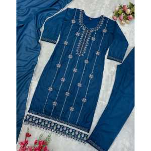 Hermoso conjunto de Parte superior inferior y Dupatta para mujeres para fiestas para ocasiones especiales - Product Image 6