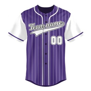 Everyday Wear and Outdoor Activities Athletic <b>Baseball</b> Jersey with Button Down Front and Relaxed Streetwear Fit - Product Image 2