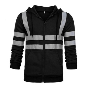 Sudadera con Capucha Reflectante de Alta Visibilidad para Hombre, Sudadera de Seguridad con Cierre, Ropa de Trabajo Impermeable y Transpirable para Construcción, Servicio OEM - Product Image 1